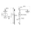 ZLINE Emerald Bay Thermostatic Shower System in Brushed Nickel (EMBY-SHS-T2-BN)