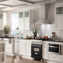 ZLINE 24 in. 2.8 cu. ft. Legacy Induction Range with 4 Element Cooktop and Electric Oven in Satin Stainless Steel and Black Matte Door, Open Box-Great Condition
