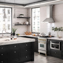 ZLINE Autograph Edition 24 in. 2.8 cu. ft. Legacy Dual Fuel Range with 4 Burner Gas Cooktop and Electric Convection Oven in Satin Stainless Steel and Polished Gold Accents, Open Box-Good Condition