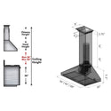 36" ZLINE CrownSound™Ducted Vent Wall Mount Range Hood in Stainless Steel with Built-in Bluetooth Speakers (KL3CRN-BT-36)