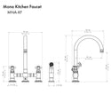 ZLINE Mona Kitchen Faucet in Chrome (MNA-KF-CH)