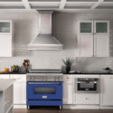 ZLINE 36 in. 4.6 cu. ft. Legacy Induction Range with 5 Element Cooktop and Electric Oven in Stainless Steel and Blue Matte Door, Open Box-Good Condition