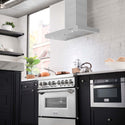 ZLINE 30 in. Convertible Vent Wall Mount Range Hood in Stainless Steel, Handle Open Box-Good Condition