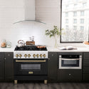 ZLINE Autograph Edition 36 in. 4.6 cu. ft. Legacy Dual Fuel Range with 6 Burner Gas Cooktop and Electric Convection Oven