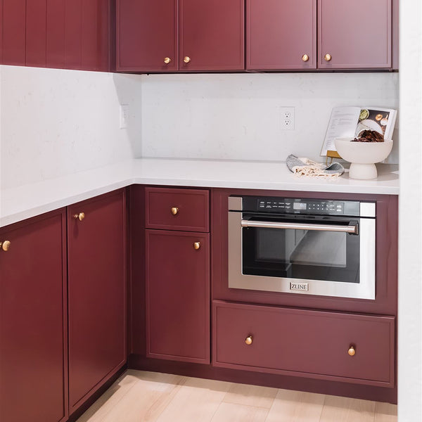 ZLINE 24 in. 1.2 cu. ft. Built-in Microwave Drawer with a Traditional Handle in Stainless Steel, Open Box-Great Condition
