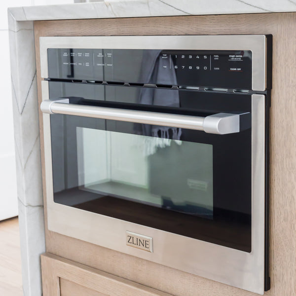 ZLINE 24" 1.6 cu ft. Built-in Convection Microwave Oven in Stainless Steel with Speed and Sensor Cooking (MWO-24)