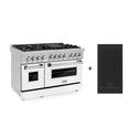 ZLINE 48 in. 6.0 cu. ft. Legacy Dual Fuel Range with 7 Burner Gas Cooktop and 2 Electric Ovens in Stainless Steel