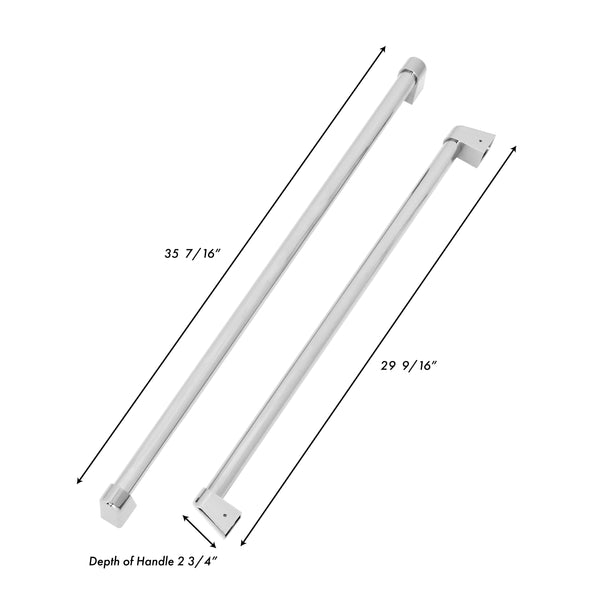 ZLINE 36 in. Built-in Refrigerator Handles (Set of 3) in Stainless Steel (RBIVH-SS-36)