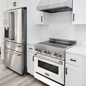 ZLINE 30 in. 4.0 cu. ft. Legacy Induction Range with 4 Element Cooktop and Electric Oven in Stainless Steel and White Matte Door, Open Box-Good Condition