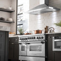 ZLINE 48 in. 6.0 cu. ft. Range with Natural Gas Stove and Natural Gas Oven in Stainless Steel, Open Box-Good Condition