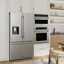 ZLINE 36 in. 28.9 cu. ft. Standard-Depth French Door External Water Dispenser Refrigerator with Dual Ice Maker in Fingerprint-Resistant Stainless Steel, Open Box-Great Condition