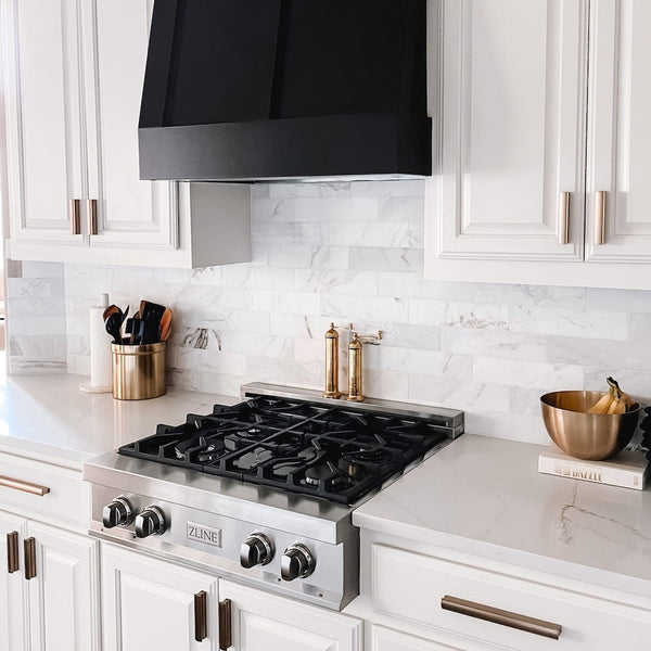 ZLINE 30 in. Legacy Gas Rangetop with 4 Burners and Porcelain Cooktop in Stainless Steel, Open Box-Good Condition