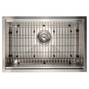 ZLINE 27 in. Garmisch Undermount Single Bowl Stainless Steel Kitchen Sink with Bottom Grid and Accessories (SLS-27)