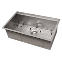 ZLINE 30 in. Garmisch Undermount Single Bowl Kitchen Sink with Bottom Grid and Accessories (SLS-30)
