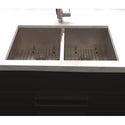 ZLINE 33 in. Anton Undermount Double Bowl Kitchen Sink with Bottom Grid (SR50D-33)