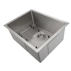 ZLINE 23 in. Meribel Undermount Single Bowl Stainless Steel Kitchen Sink with Bottom Grid (SRS-23)