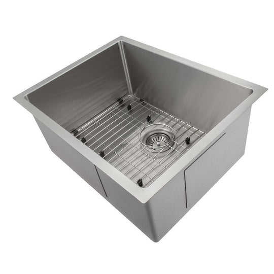 ZLINE 23 in. Meribel Undermount Single Bowl Stainless Steel Kitchen Sink with Bottom Grid (SRS-23)