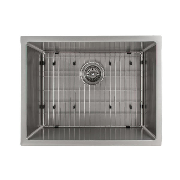 ZLINE 23 in. Meribel Undermount Single Bowl Stainless Steel Kitchen Sink with Bottom Grid (SRS-23)