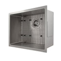 ZLINE 23 in. Meribel Undermount Single Bowl Stainless Steel Kitchen Sink with Bottom Grid (SRS-23)