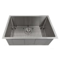 ZLINE 30 in. Meribel Undermount Single Bowl Stainless Steel Kitchen Sink with Bottom Grid (SRS-30)