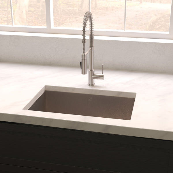 ZLINE 30 in. Meribel Undermount Single Bowl Satin Stainless Steel Kitchen Sink with Bottom Grid (SRS-30S)