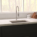 ZLINE 30 in. Meribel Undermount Single Bowl Satin Stainless Steel Kitchen Sink with Bottom Grid (SRS-30S)