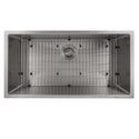 ZLINE 36 in. Meribel Undermount Single Bowl Stainless Steel Kitchen Sink with Bottom Grid (SRS-36)