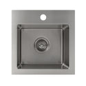 ZLINE 15 in. Donner Topmount Single Bowl Bar Kitchen Sink in Stainless Steel (STS-15)