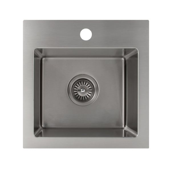 ZLINE 15 in. Donner Topmount Single Bowl Bar Kitchen Sink in Stainless Steel (STS-15)