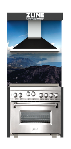 ZLINE Kitchen Vignette for 36" Range Hood and Range (VN-F)