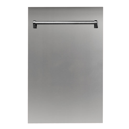 ZLINE 18 in. Dishwasher Panel in Stainless Steel with Traditional Handle (DP-304-H-18)
