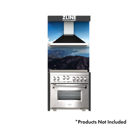 ZLINE Kitchen Vignette for 36" Range Hood and Range (VN-F)