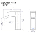 ZLINE Zephyr Bath Faucet in Chrome (ZEP-BF-CH)