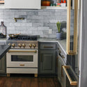 ZLINE Autograph Edition 30 in. 4.0 cu. ft. Legacy Dual Fuel Range with 4 Burner Gas Cooktop and Electric Convection Oven in Stainless Steel with White Matte Door and Champagne Bronze Accents, Open Box-Great Condition