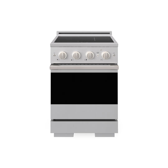 ZLINE 24 in. 3.2 cu. ft. Marino Induction Range with 3 Element Cooktop and Electric Convection Oven in Stainless Steel (MINR24)