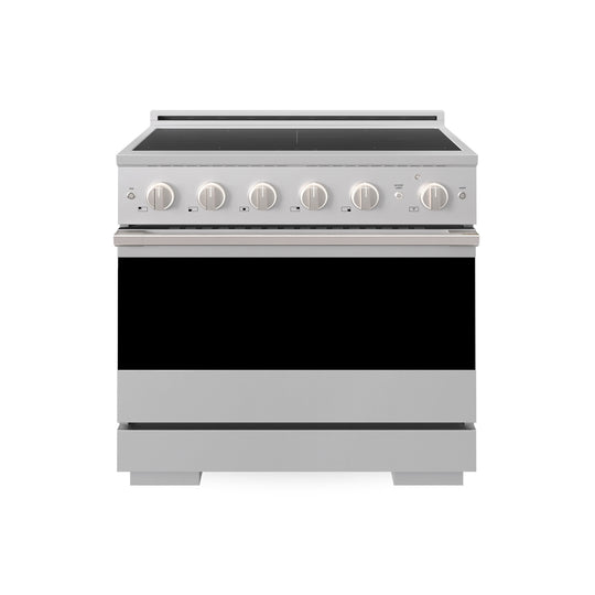 ZLINE 36 in. 5.2 cu. ft. Marino Induction Range with 5 Element Cooktop and Electric Convection Oven in Stainless Steel (MINR36)