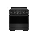 ZLINE 30 in. 4.2 cu. ft. Marino Induction Range with 4 Element Cooktop and Electric Convection Oven in Black Stainless Steel (MINRB-30)