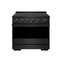 ZLINE 36 in. 5.2 cu. ft. Marino Induction Range with 5 Element Cooktop and Electric Convection Oven in Black Stainless Steel (MINRB-36)