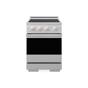 ZLINE 24 in. 3.2 cu. ft. Marino Induction Range with 3 Element Cooktop and Electric Convection Oven in Satin Stainless Steel (MINRS-24)