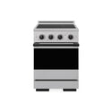 ZLINE Autograph Edition 24 in. 3.2 cu. ft. Marino Induction Range with 3 Element Cooktop and Electric Convection Oven in Stainless Steel with Matte Black Accents (MINRZ-24-MB)