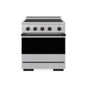 ZLINE Autograph Edition 30 in. 4.2 cu. ft. Marino Induction Range with 4 Element Cooktop and Electric Convection Oven in Stainless Steel with Matte Black Accents (MINRZ-30-MB)