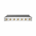 ZLINE Autograph Edition 48 in. Paramount Induction Rangetop with 7 Element Cooktop in Stainless Steel and Champagne Bronze Accents (SINRTZ-48-CB)