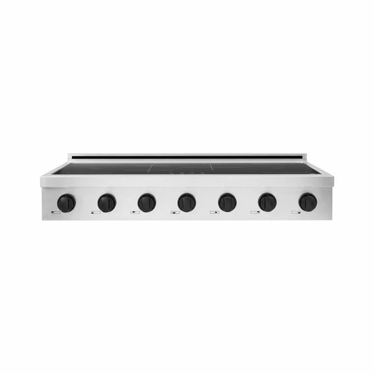 ZLINE Autograph Edition 48 in. Paramount Induction Rangetop with 7 Element Cooktop in Stainless Steel and Matte Black Accents (SINRTZ-48-MB)