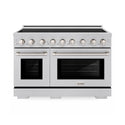 ZLINE 48 in. 6.7 cu. ft. Paramount Induction Range with 7 Element Cooktop and Dual Ovens in Satin Stainless Steel (SINRS-48)
