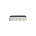 ZLINE Autograph Edition 30 in. Paramount Induction Rangetop with 4 Element Cooktop in Satin Stainless Steel and Polished Gold Accents (SINRTSZ-30-G)
