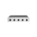 ZLINE Autograph Edition 36 in. Paramount Induction Rangetop with 5 Element Cooktop in Satin Stainless Steel and Matte Black Accents (SINRTSZ-36-MB)