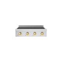 ZLINE Autograph Edition 30 in. Paramount Induction Rangetop with 4 Element Cooktop in Stainless Steel and Polished Gold Accents (SINRTZ-30-G)