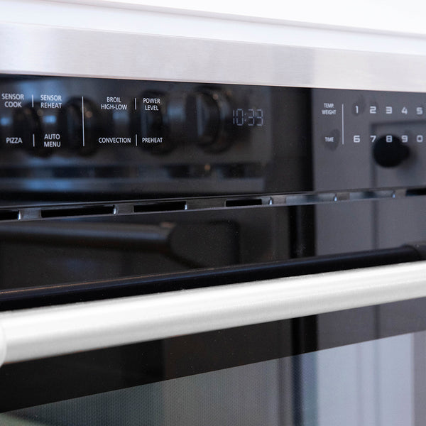 ZLINE 24 in. 1.6 cu ft. Built-in Convection Microwave Oven in Stainless Steel with Speed and Sensor Cooking, Open Box-Great Condition
