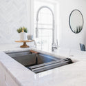 ZLINE 33 in. Garmisch Undermount Single Bowl Stainless Steel Kitchen Sink with Bottom Grid and Accessories (SLS-33)