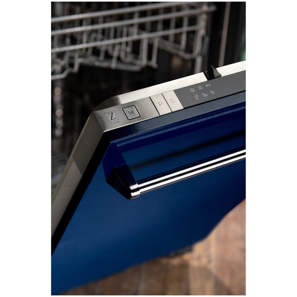 ZLINE 18 in. Compact Top Control Dishwasher with Stainless Steel Tub and Traditional Handle, 52dBa (DW-18)